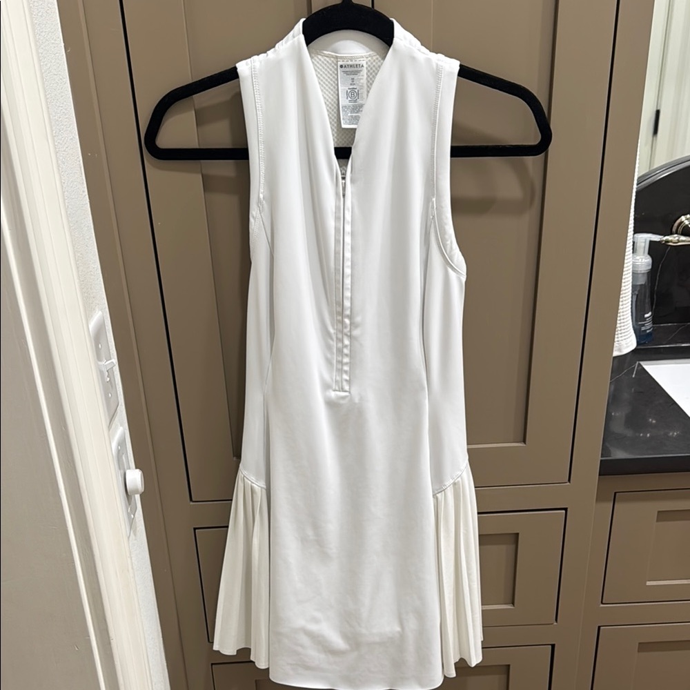 White Sleeveless tennis Dress